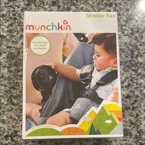 Munchkin Black Stroller Fan with Flexible Legs